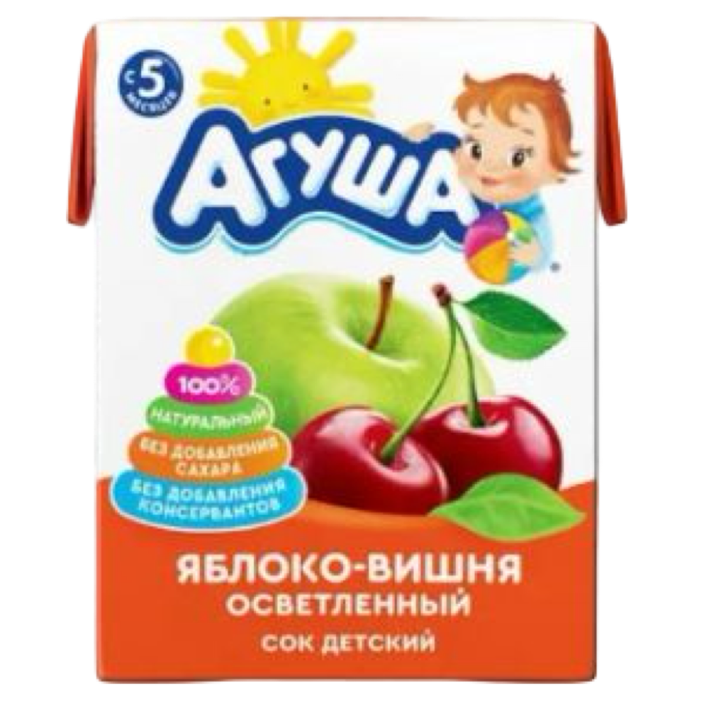 Сок Агуша Осв ЯблВиш 200мл БЗ