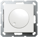 LED Диммер с накладкой 30-400W, 1gang 2way, цвет белый