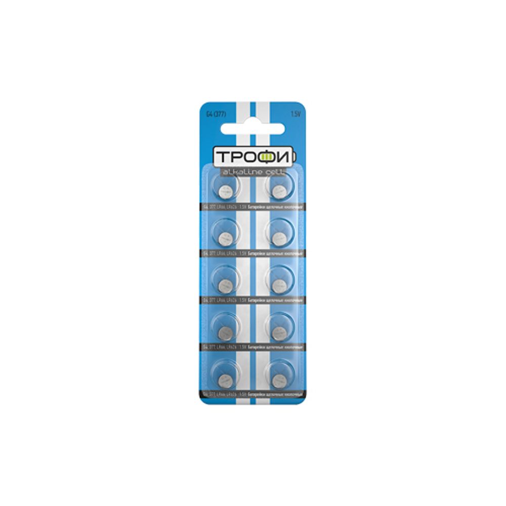 Батарейки Трофи G4 LR626, LR66 ENERGY POWER Button Cell | Кнопочные (часовые)