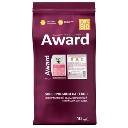 AWARD (Авард) Sterilized Сухой корм для взрослых стерилизованных кошек, индейка/курица
