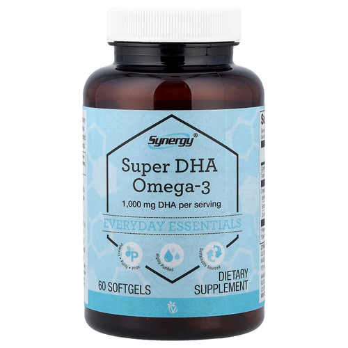 Vitacost, Synergy®, Super DHA Omega-3, 60 мягких таблеток