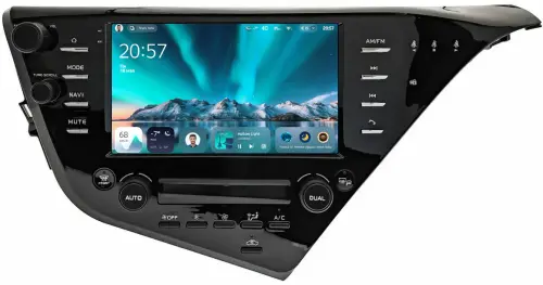Магнитола для Toyota Camry 70 2017-2020 (c JBL и климатом на ШГУ) - Teyes CC4 монитор 9.2" 2K QLED на Android 14, Быстрейшая, Snapdragon 680, DSP, CarPlay, 4G SIM-слот