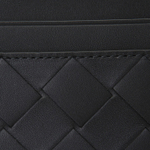 Bottega Veneta Cow Leather Wallet, Card Holder Unisex Black