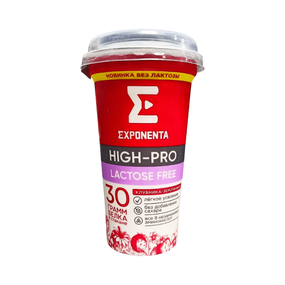 Напиток Exponenta High-pro безлактозный клубника -земляника 250г