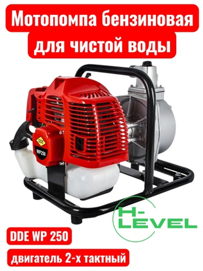 Мотопомпа бензиновая для чистой воды DDE WP250 (патрубки 25 мм) 919-891