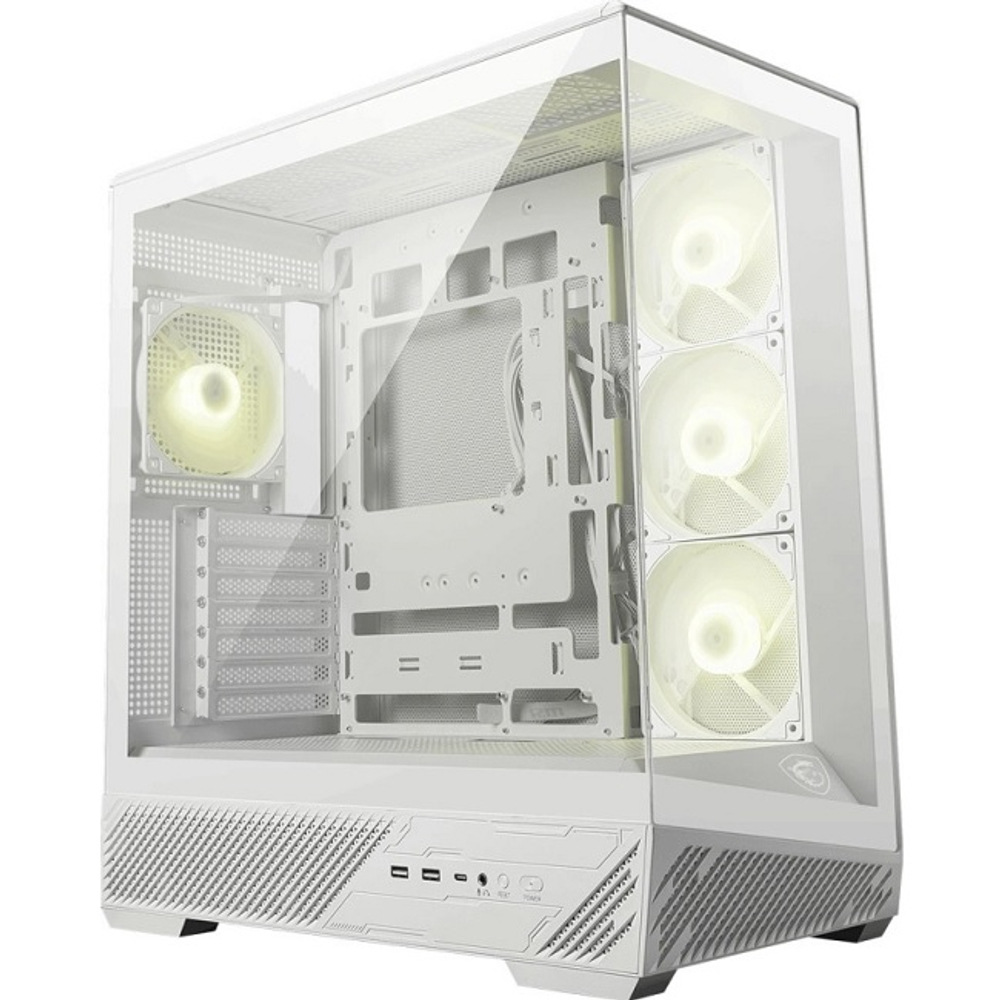 Корпус Midi-Tower MSI MAG PANO 130R PZ ARGB TG Reverse Blade Fan White (306-7G32W21-HH9)
