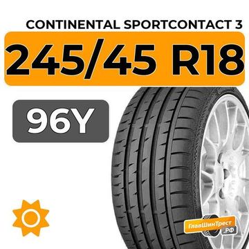Continental SportContact 3 245/45 R18 96Y RunFlat