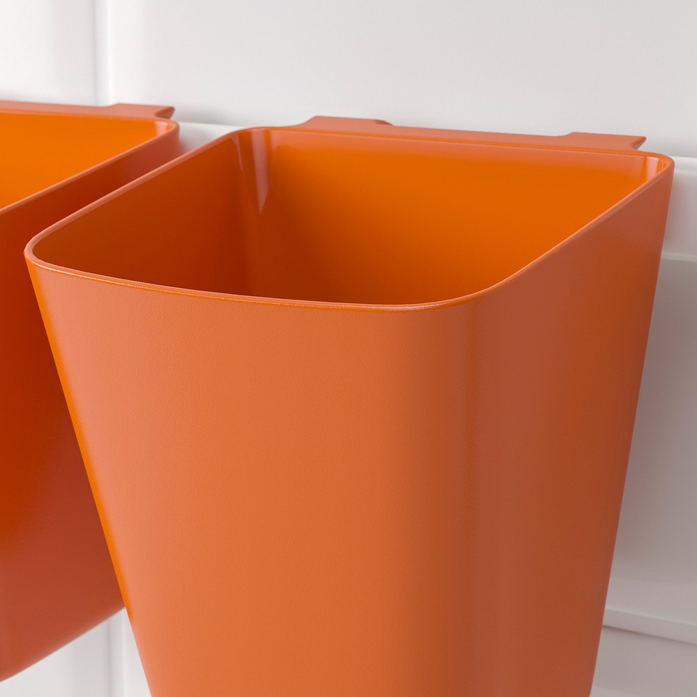 IKEA SUNNERSTA  (ИКЕА СУННЕРСТА)  -  Контейнер - ярко-оранжевый 12х11 см