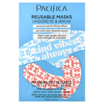 Pacifica, многоразовые маски для области глаз и бровей, 3 шт.