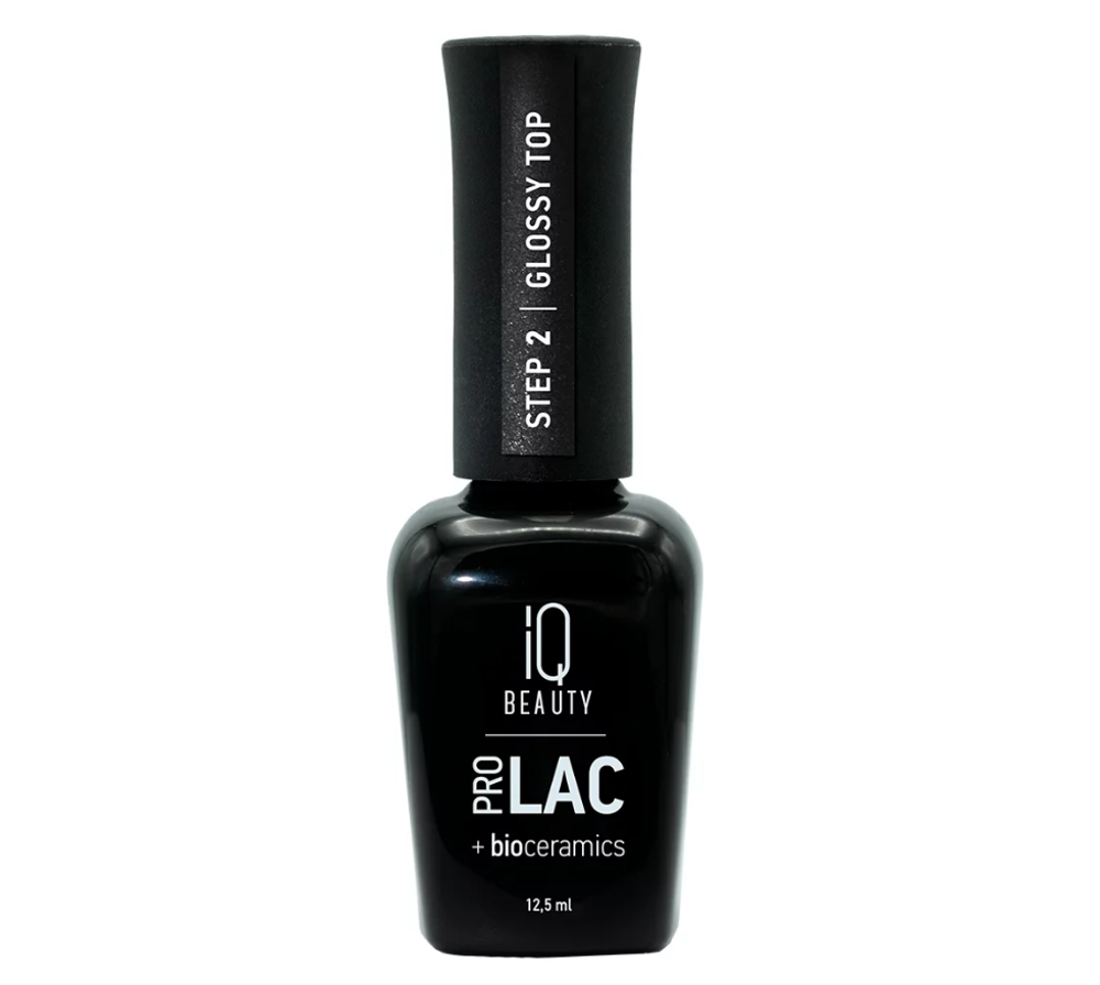 IQ Beauty Glossy top PROLAC+biocer - Финишное покрытие для лака глянцевое, 12.5мл