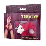 Наручники с красной меховой опушкой ToyFa Theatre 951028