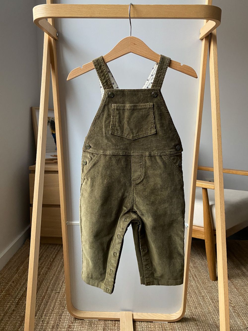 Новый вельветовый комбинезон Petit Bateau, 80