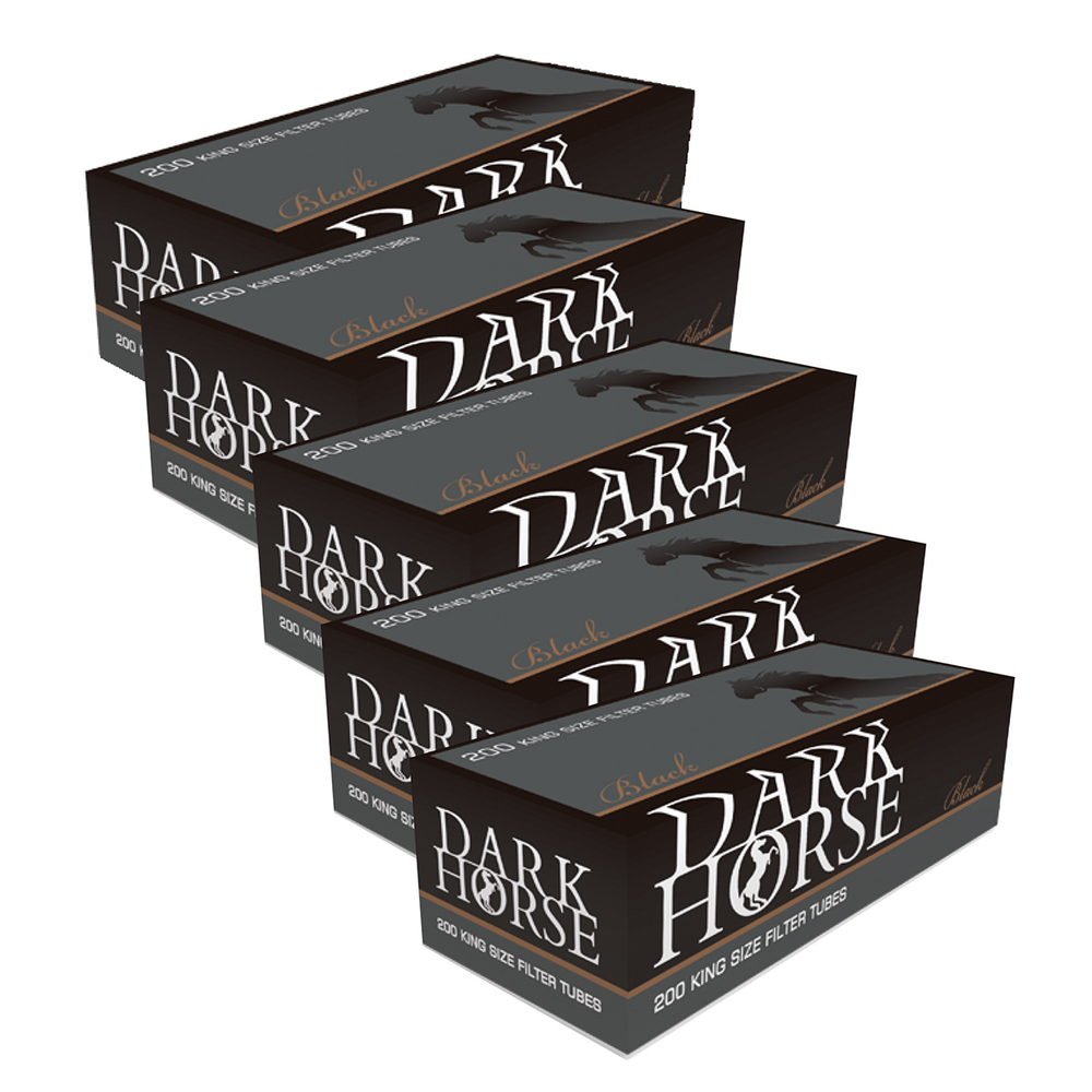 Гильзы для сигарет "Dark Horse" Black 5х200шт (Комплект)