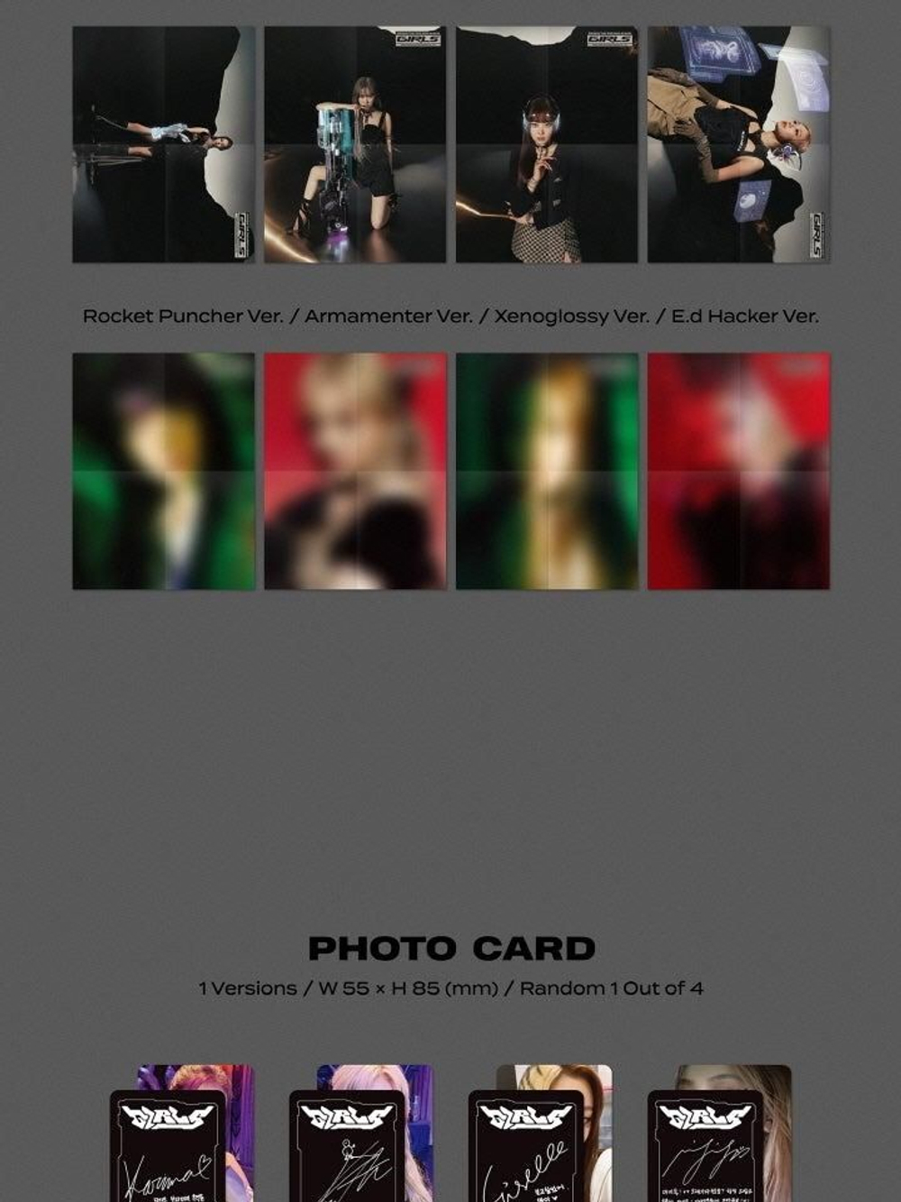 Альбом AESPA - GIRLS 2nd Mini Album DIGIPACK RANDOM Version