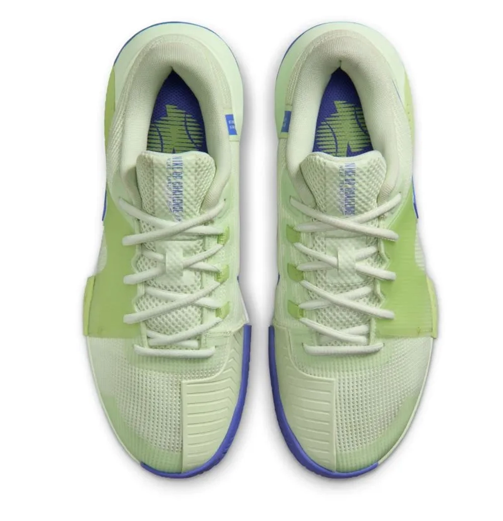 Женские теннисные кроссовки Nike Zoom GP Challenge 1.5 - volt tint/sapphire lab green white