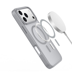 Матовый чехол серого цвета и с MagSafe для iPhone 17 Pro, серия Yind Series от Dux Ducis