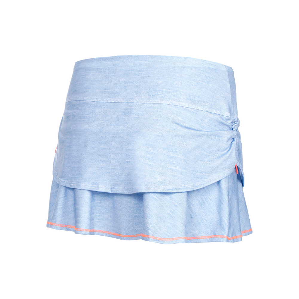 Женская теннисная юбка Lucky in Love Chambray Ruched Skirt Women - Light Blue