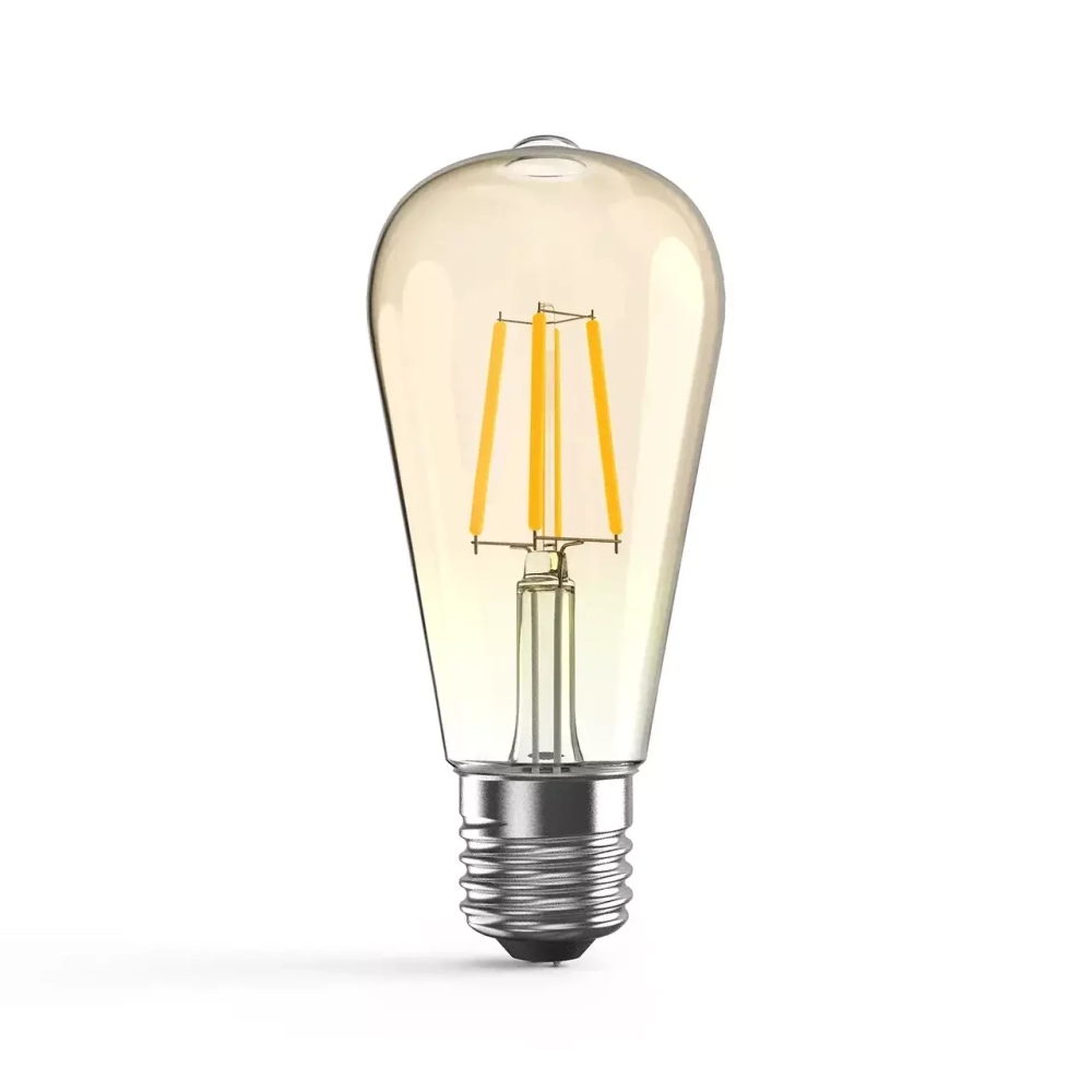 Лампа Gauss LED Filament ST64 6W E27 550lm 2400K Golden 102802006