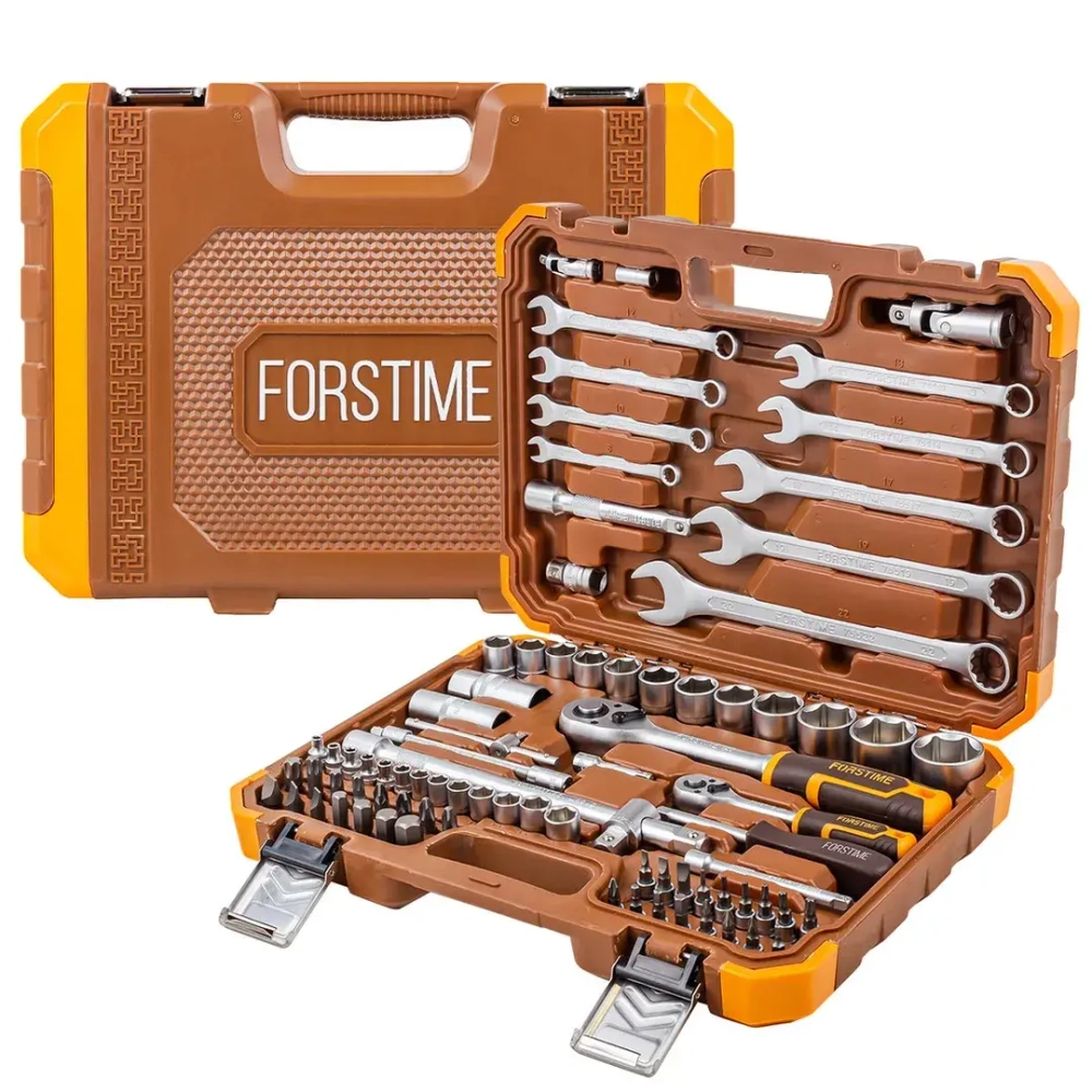 Набор инструментов 82пр.1/4'',1/2''(6гр.)(4-32мм) FORSTIME FT-4821-5