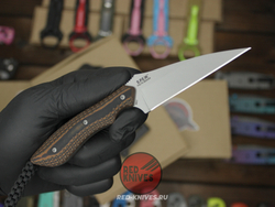 Нож CRKT Minimalist Warnchliffr - рябая рукоять, темляк + клипса