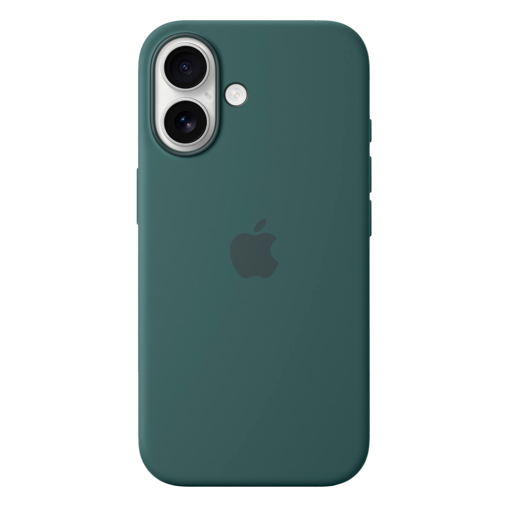Силиконовый чехол с поддержкой MagSafe Apple Silicone Case для iPhone 16, Lake Green (Озерно-зеленый)