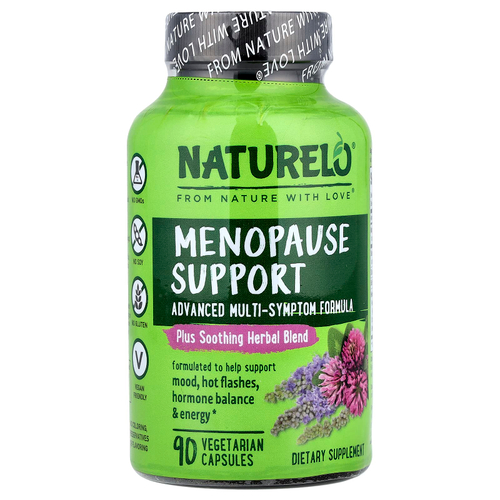 NATURELO, добавка для поддержки в период менопаузы, 90 вегетарианских капсул