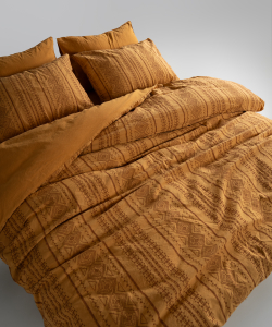 Lımasso КПБ 4 пр. Coastal Trio Mustard ЕВРО пододеяльник 200*220, простынь 240*260, наволочки 50*70 2шт