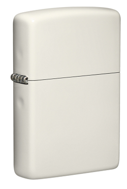 Зажигалка Zippo Classic с покрытием Glow In The Dark, латунь/сталь, белая, матовая, 38x13x57 мм