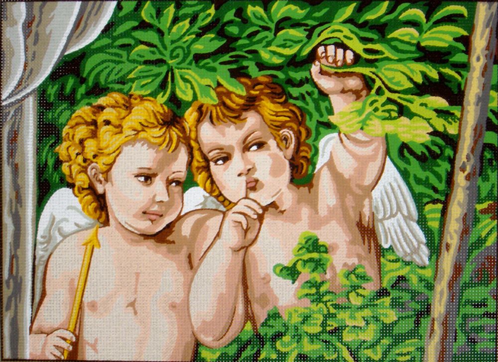 Рисунок для вышивания Soulos (канва жесткая), Стрелы амура, 50х40 см Рисунок для вышивания Soulos (канва жесткая), Стрелы амура, 50х40 см