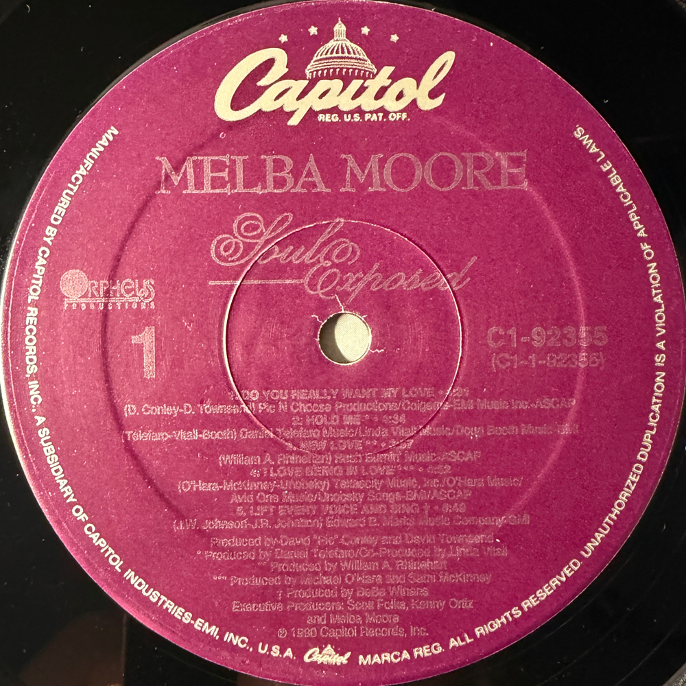 Melba Moore ‎– Soul Exposed (США 1990г.)