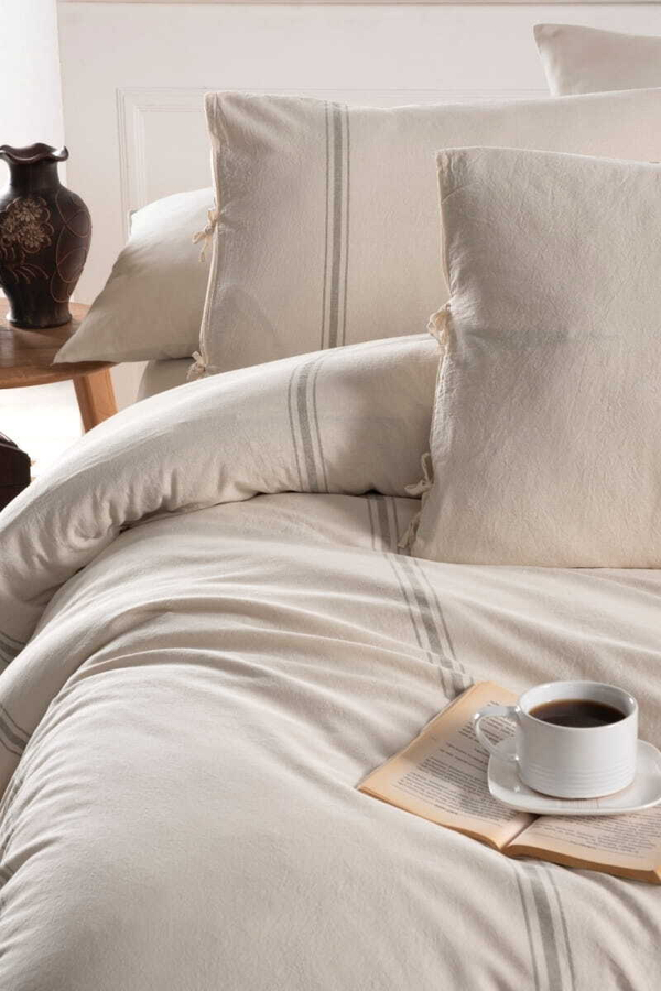 Постельное белье 2 спальное евро Arya home Yarn Dyed Genesis