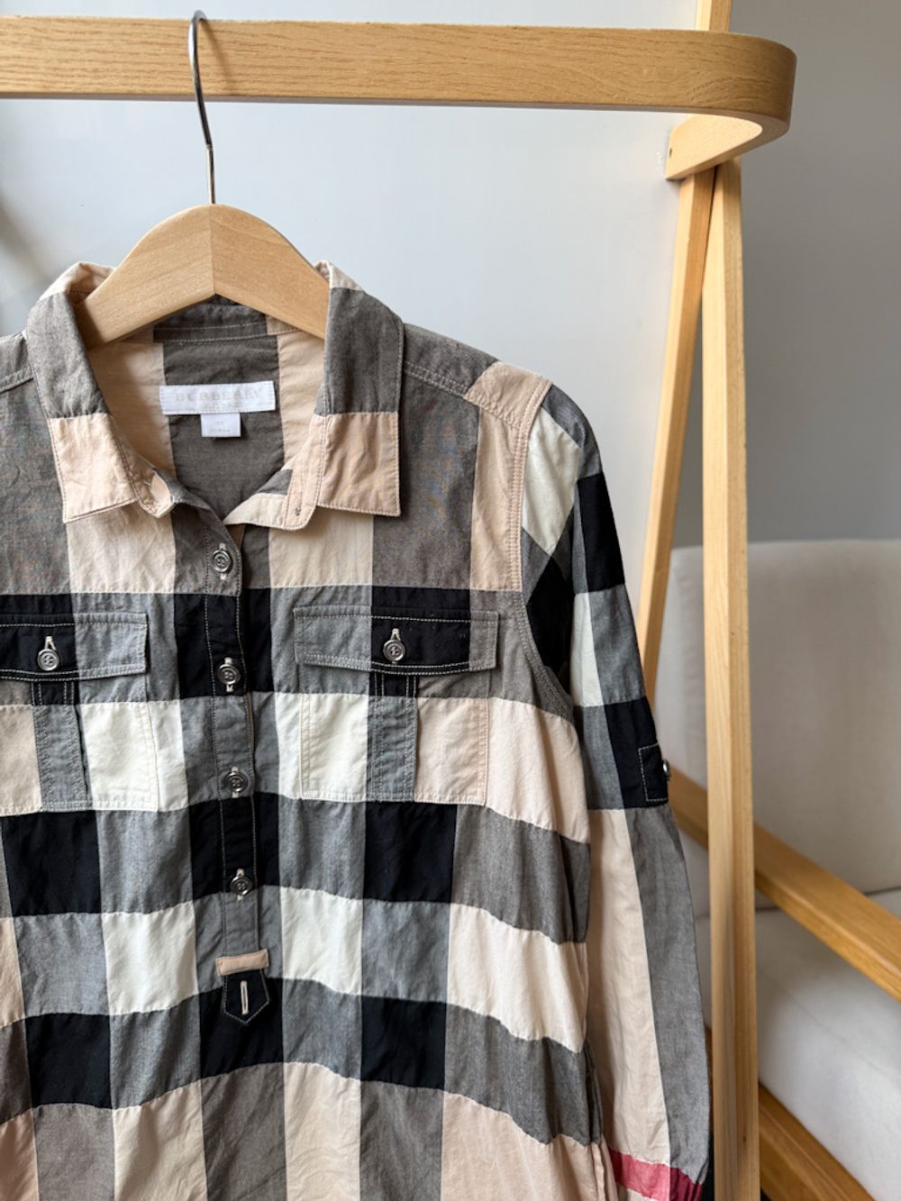 Хлопковое платье Burberry, 128