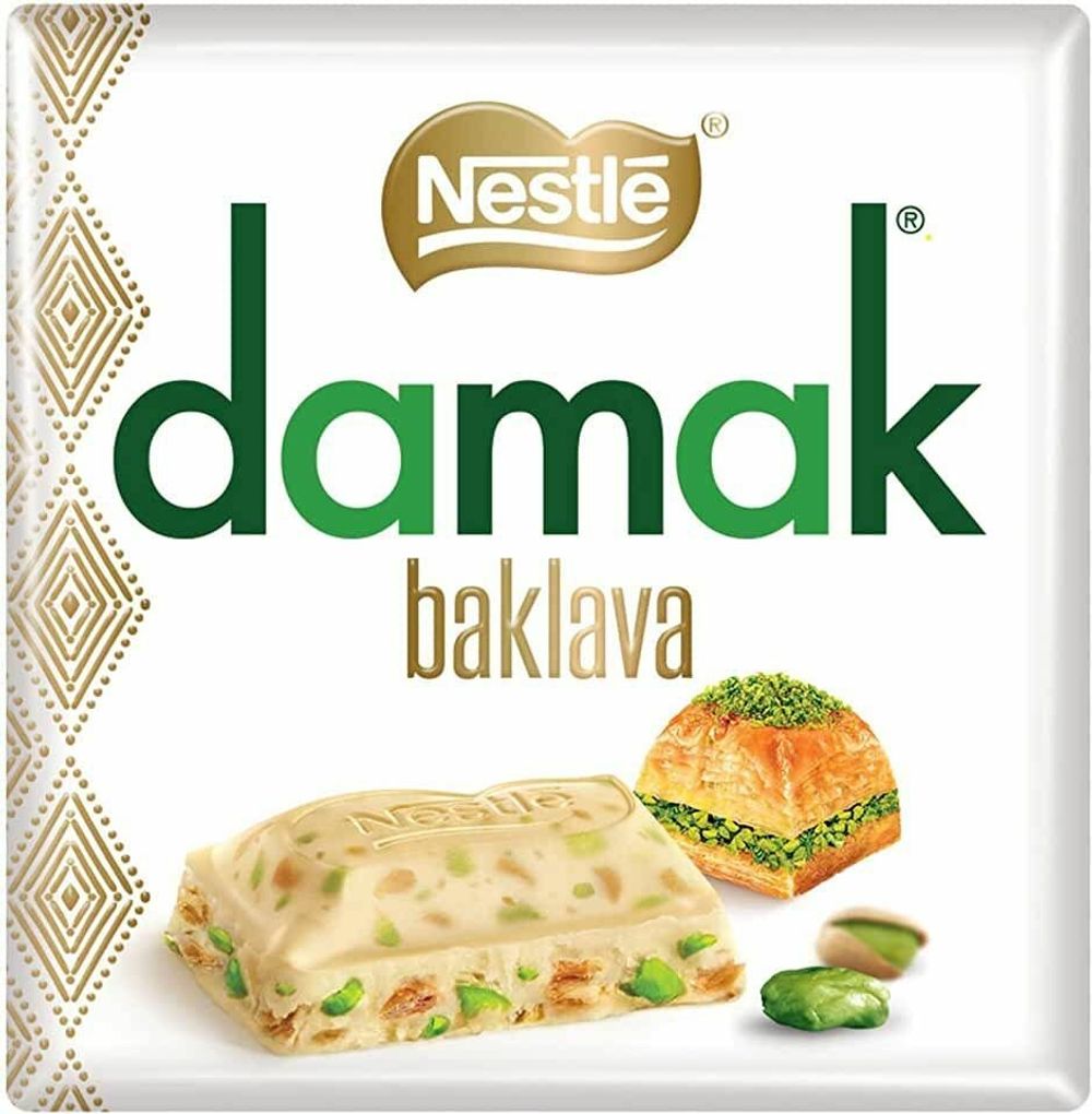 Шоколад Damak Inci белый шоколад с фисташками 60г