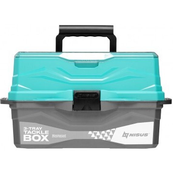 Ящик для снастей NISUS Tackle Box трехполочный бирюзовый (N-TB-3-Т)