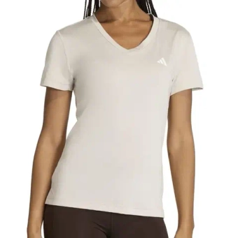Женская теннисная футболка Adidas Minimal V-Neck - wonder alumina