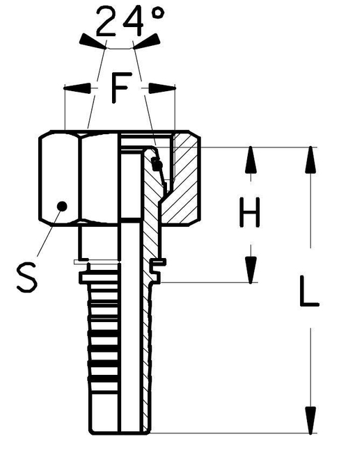 Фитинг DN 12 DKO-L (Г) 26x1.5 18