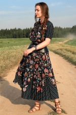 Платье "Андрэ (миди). Цветущий июнь"
