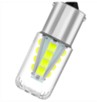ZMB P21 LED 16SMD(3030) Glass 12V Белый (1шт.)