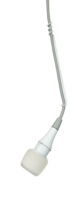 SHURE CVO-W/C подвесной конденсаторный кардиоидный микрофон, белый, кабель 7,5 метров