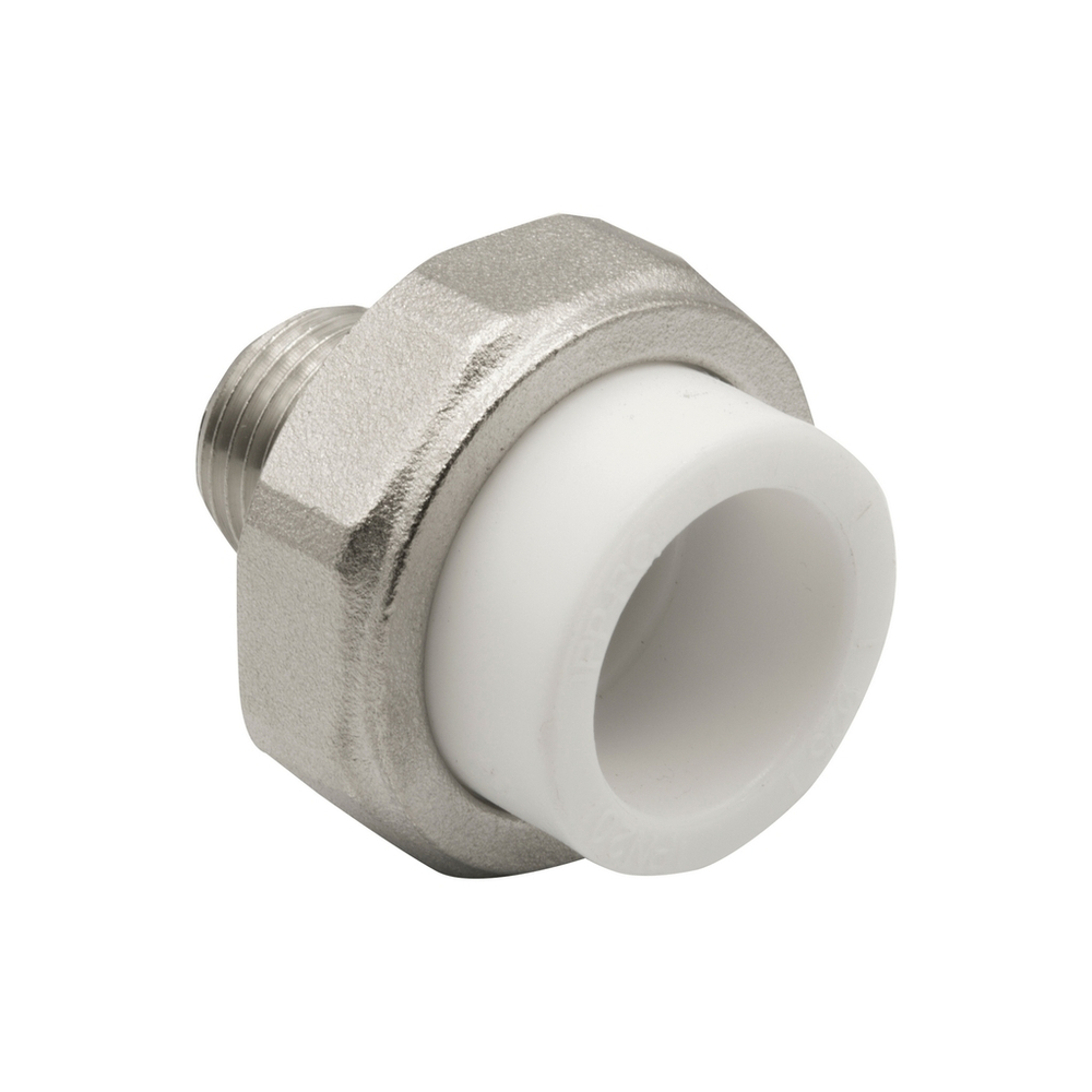 Муфта комб. разъемная, нар 25х1/2" EVER® БЕЛЫЙ штрихкод (Россия)