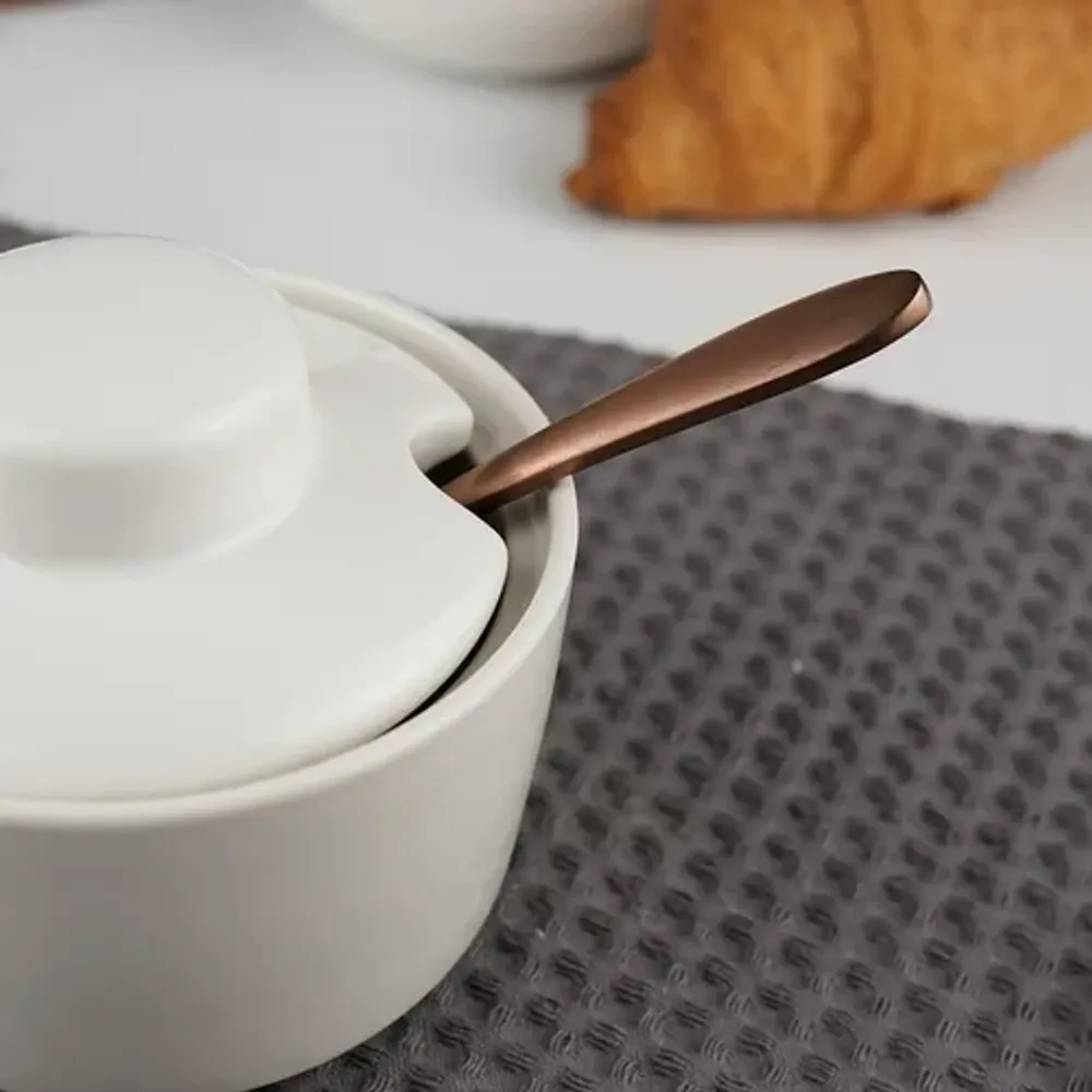 Сахарница d 9,5 см h8 см с крышкой белая фарфор P.L. Proff Cuisine [4]