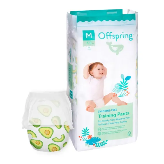 Трусики-подгузники Offspring M 6-11 кг, 42 шт, авокадо
