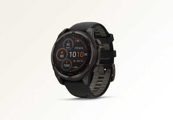 Смарт-часы Garmin fenix 8 47mm Solar Sapphire DLC Titanium Carbon Gray