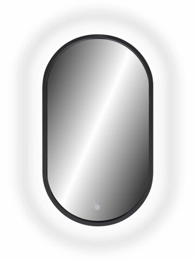 Зеркало "Prime Black Led" 450х800 в МДФ раме