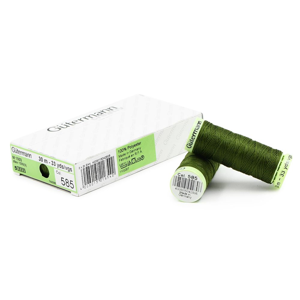 Нитки отделочные Gutermann Top Stitch 30 (30 метров), 5 кат. | 585 т.папоротник