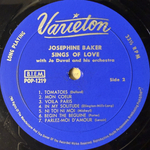 Josephine Baker Mit Jo Duval Und Seinem Orchester ‎– Josephine Baker Singt Von Liebe (Германия)