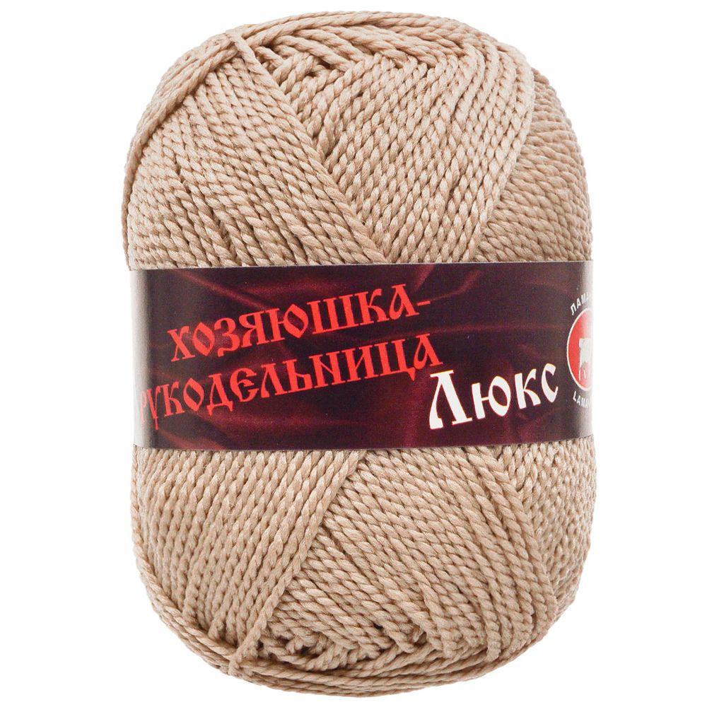 Пряжа для вязания Люкс / уп.10 мот. по 50 г, 140 м, ореховый