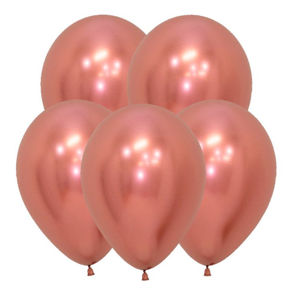 S 18" Зеркальные Рефлекс Розовое золото / Reflex Rose Gold / 25 шт.