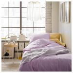 Комплект постельного белья IKEA NATTSVARMARE (НАТТСВАРМАРЕ), Двуспальный, Сиреневый, 240x220, 50x80 см