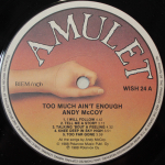 Andy McCoy / Too Much Ain't Enough (LP)
